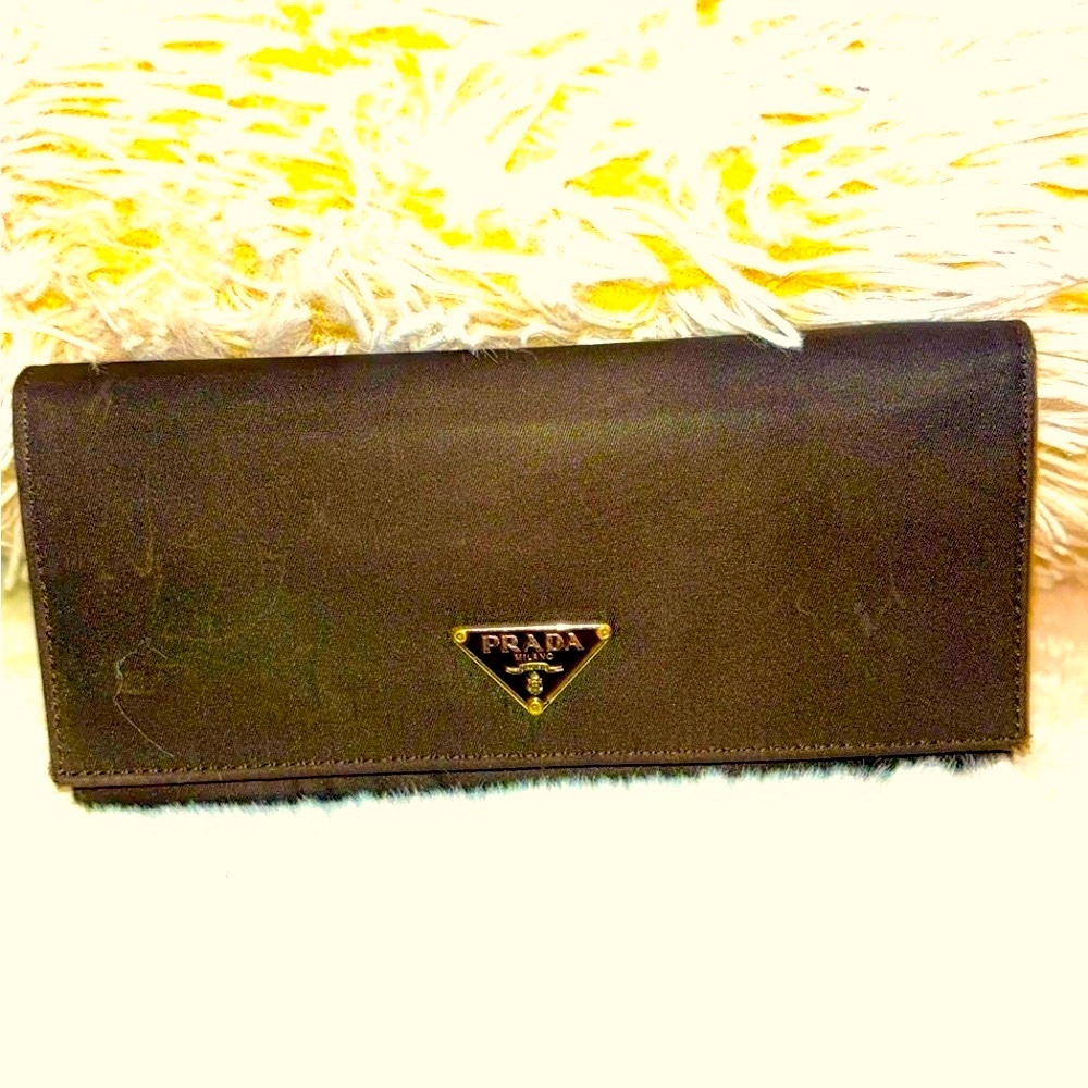 Authentic Nylon Prada Bifold Long Wallet - Picture 1 of 12